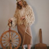Handmade Pink Alpaca Merino Cardigan: Cropped Wool Knit Jacket