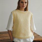 Hand-knitted Pink Mohair Vest: Women's Cozy Knitwear