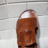 Handmade Moroccan Leather Sandals For Men – Brown Slip-on Summer Sandals – Traditional Men’s Shoes Eu 40 To 50 – Open Toe Artisanal Footwear